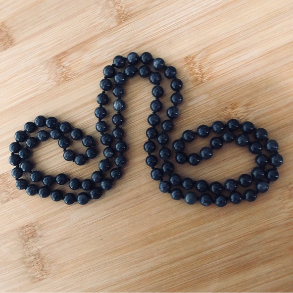 $78  Natural Stone Bead Necklace  Approximately 36 Inches - Picture 6 of 6